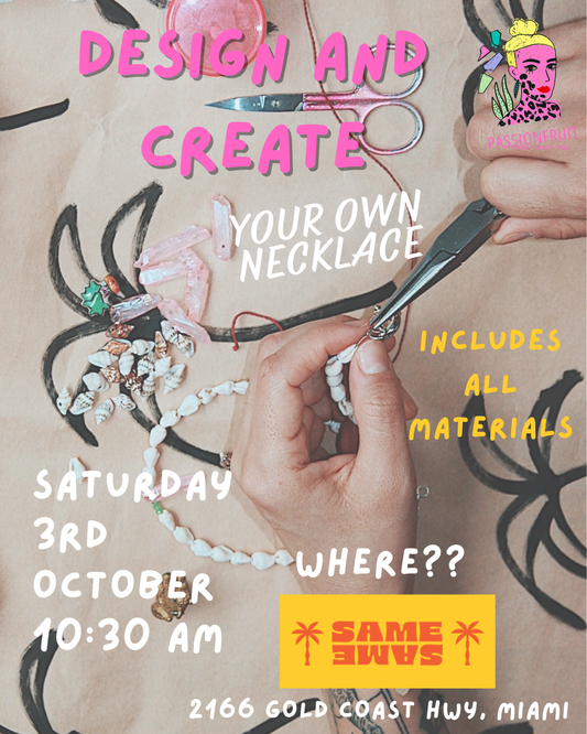 "Make your own necklace at Same Same" workshop